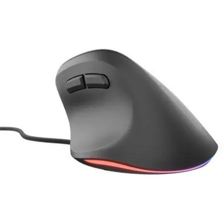 natec Mouse Natec Crake 2 Pro Vertical, iluminare RGB, Wired, optic, 12800 dpi, Negru