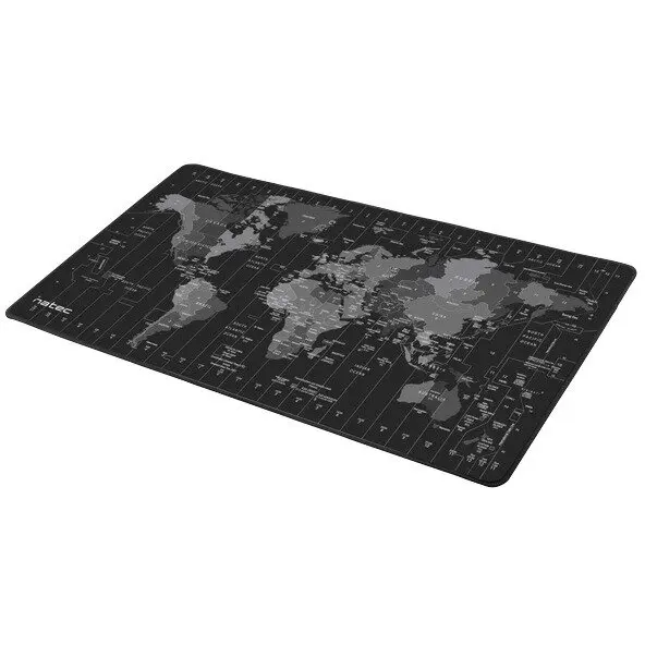 natec Mouse Pad Natec Time Zone Map, 800 x 400, Negru