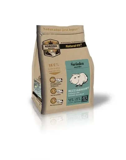 NATURAL-VIT Korona Natury amestec complet pentru porcușori de Guineea 750 g