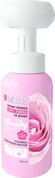Nature of Agiva Roses spumă de curățare pentru mâini, 350 ml