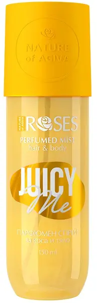 Nature of Agiva RosesSpray parfumat pentru păr și corp Juicy Me, 150 ml