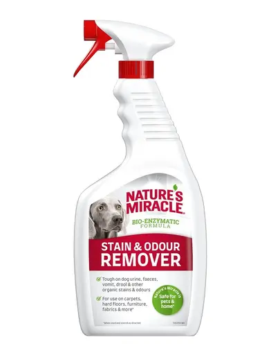 NATURE'S MIRACLE Stain&Odour Remover Dog Spray indepartare pete si miros caine 709 ml