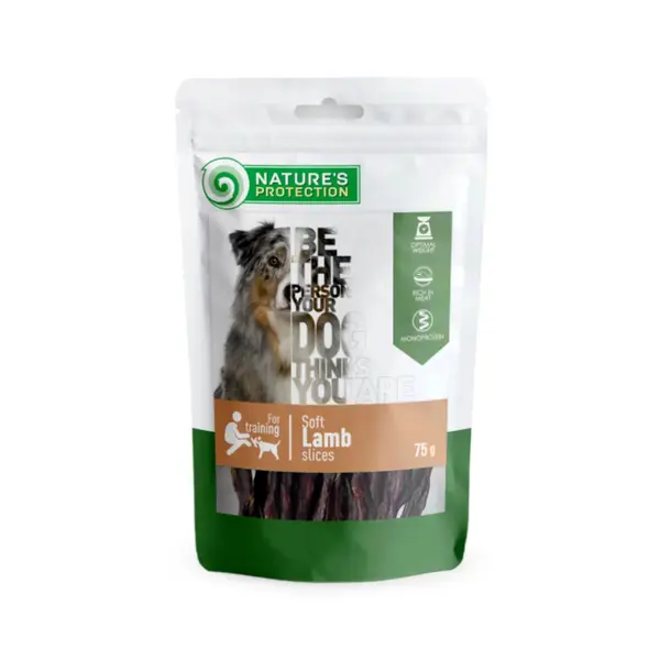 NATURES PROTECTION Soft Slices, XS-XL, Miel, punguță recompense funcționale câini, 75g