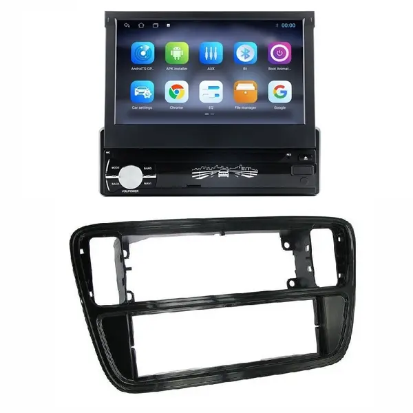 Navigatie 1DIN cu Android Seat Mii 2011 - 2019, 1GB RAM, Radio GPS Dual Zone, Display HD 7" Touchscreen, Internet Wi-Fi, Bluetooth, MirrorLink, USB