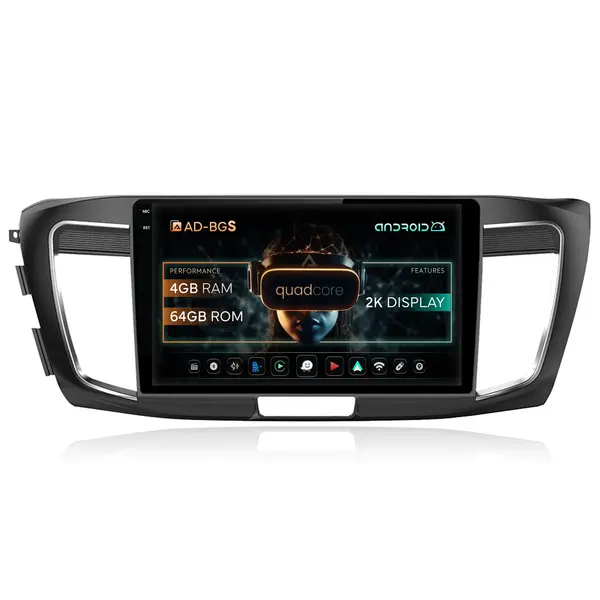 Navigatie 2K Honda Accord 9 (2013-2017), Android, S-Quadcore 4GB RAM + 64GB ROM, 10.36 Inch - AD-BGS100042K+AD-BGRKIT002