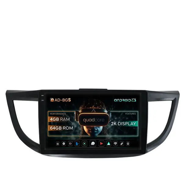 Navigatie 2K Honda CRV (2011-2016), Android, S-Quadcore 4GB RAM + 64GB ROM, 9.5 Inch - AD-BGS100042K+AD-BGRKIT003