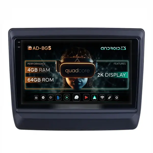 Navigatie 2K Isuzu D-MAX (2020+), Android, S-Quadcore 4GB RAM + 64GB ROM, 9.5 Inch - AD-BGS90042K+AD-BGRKIT316