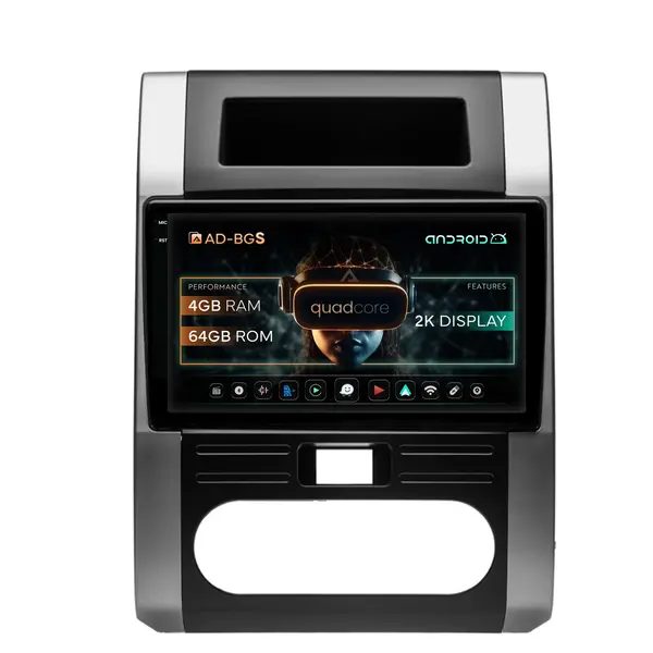 Navigatie 2K Nissan X-Trail (2007-2015), Android, S-Quadcore 4GB RAM + 64GB ROM, 10.36 Inch - AD-BGS100042K+AD-BGRKIT160