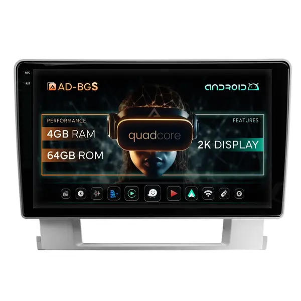 Navigatie 2K Opel Astra J, Android, S-Quadcore 4GB RAM + 64GB ROM, 9.5 Inch - AD-BGS90042K+AD-BGRKIT253