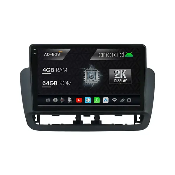Navigatie 2K Seat Ibiza IV (2014-2017), Android, S-Quadcore 4GB RAM + 64GB ROM, 9.5 Inch - AD-BGS90042K+AD-BGRKIT062