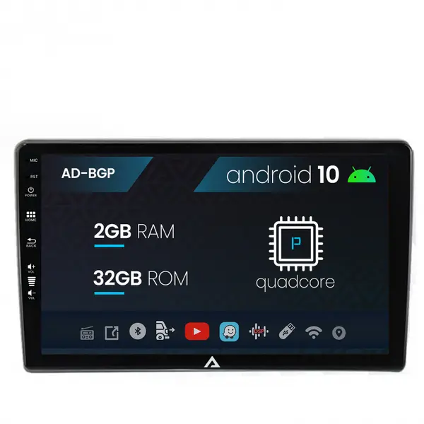 Navigatie All-in-one Universala, Android 12, P-Octacore 2GB RAM + 32GB ROM, 10.1 Inch - AD-BGP10002