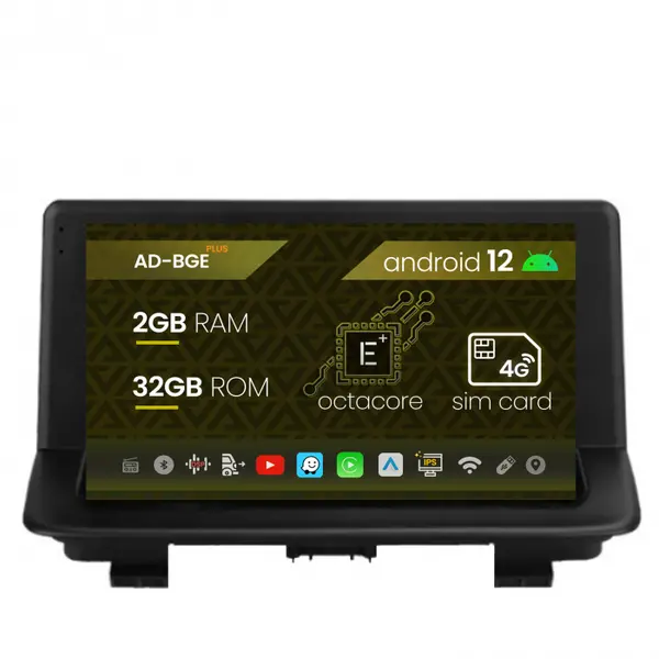 Navigatie Audi Q3 (2011-2018), Android 12, E-Octacore 2GB RAM + 32GB ROM, 9 Inch - AD-BGE9002+AD-BGRKIT427