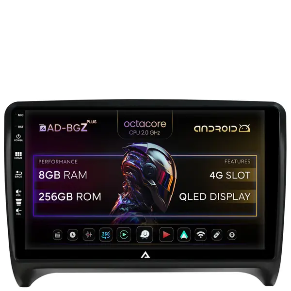 Navigatie Audi TT, Android, Z-Octacore 8GB RAM + 256GB ROM, 9 Inch - AD-BGZ9008+AD-BGRKIT426