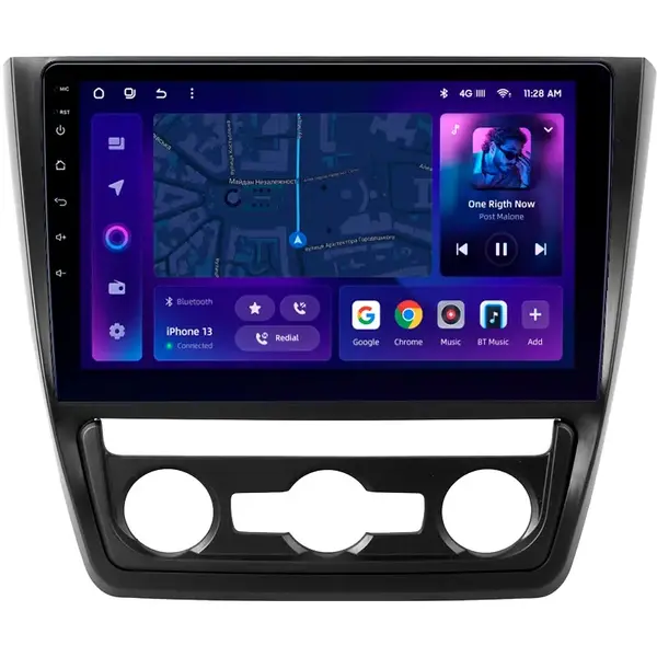 Navigatie Auto MOSS M2 Skoda Yeti 2014-2017 4+64GB 10" IPS Octa-core 1.6Ghz, Android 4G Bluetooth 5.1 DSP