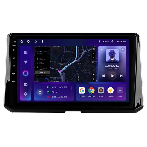 Navigatie Auto MOSS M2 Toyota Corolla 12 2018-2020 4+64GB 10" IPS Octa-core 1.6Ghz, Android 4G Bluetooth 5.1 DSP