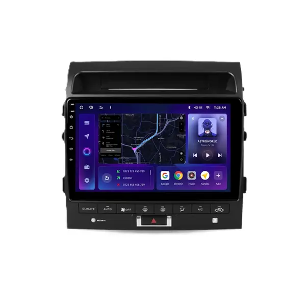 Navigatie Auto MOSS M2 Toyota Land Cruiser 11 J200 2007-2015 4+64GB 10" IPS Octa-core 1.6Ghz, Android 4G Bluetooth 5.1 DSP