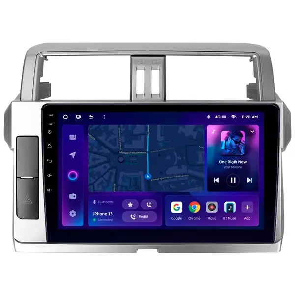 Navigatie Auto MOSS M2 Toyota Land Cruiser Prado J200 2013-2017 4+64GB 10" IPS Octa-core 1.6Ghz, Android 4G Bluetooth 5.1 DSP