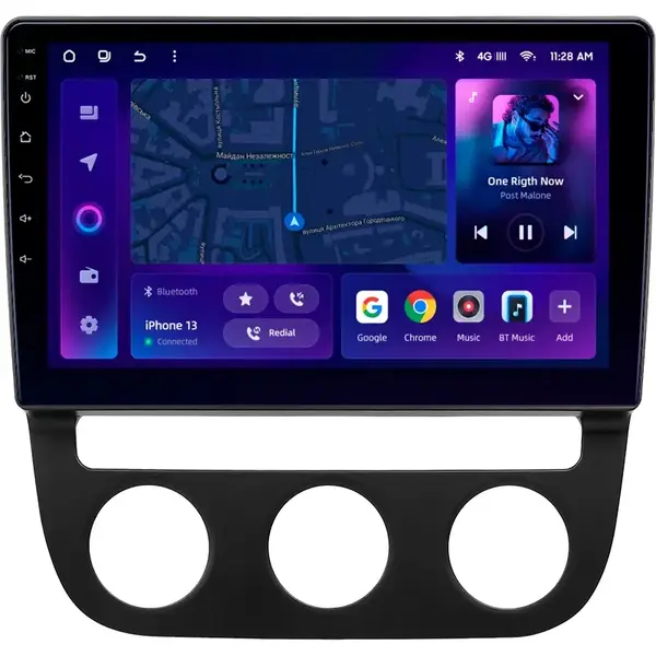 Navigatie Auto MOSS M2 Volkswagen Golf 5 2005-2010 4+64GB 10" IPS Octa-core 1.6Ghz, Android 4G Bluetooth 5.1 DSP