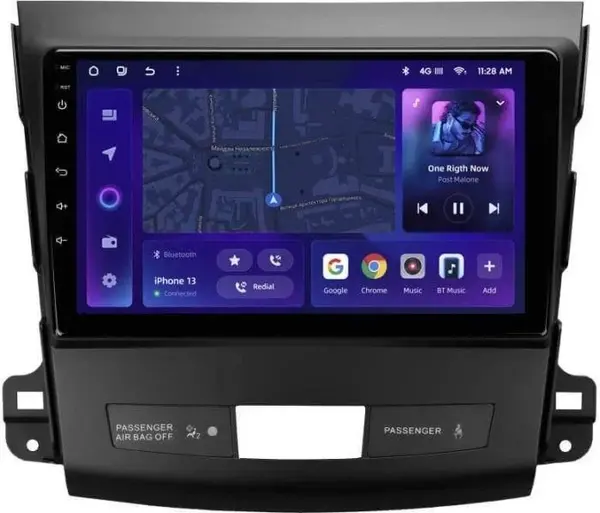 Navigatie Auto MOSS M3 Citroen C-Crosser 2007-2012 4+32GB 9" QLED Octa-core 2Ghz, Android 4G Bluetooth 5.1 DSP