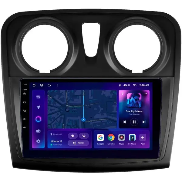 Navigatie Auto MOSS M3 Dacia Sandero 2 2012-2016 4+32GB 9" QLED Octa-core 2Ghz, Android 4G Bluetooth 5.1 DSP