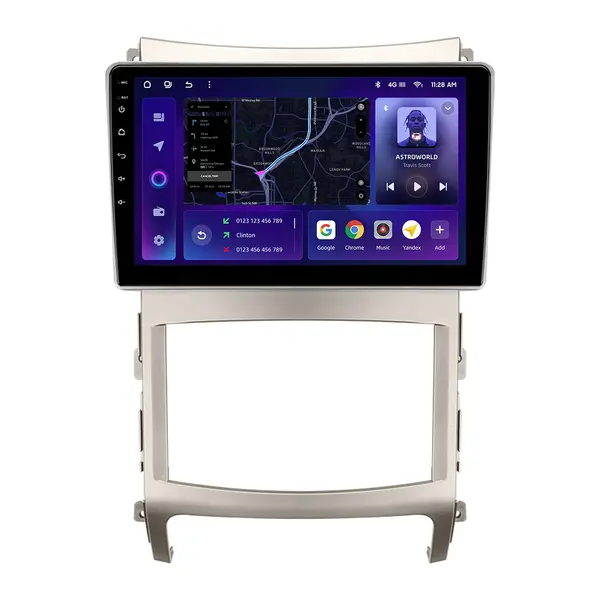 Navigatie Auto MOSS M3 Hyundai ix55 2006-2015 4+32GB 9" QLED Octa-core 2Ghz, Android 4G Bluetooth 5.1 DSP