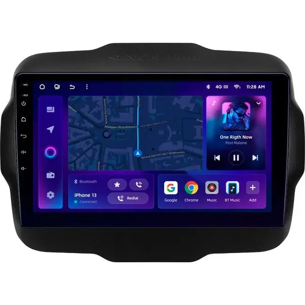 Navigatie Auto MOSS M3 Jeep Renegade 2014-2018 4+32GB 9" QLED Octa-core 2Ghz, Android 4G Bluetooth 5.1 DSP