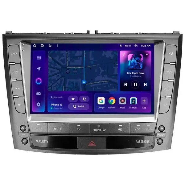 Navigatie Auto MOSS M3 Lexus IS 2005-2013 4+32GB 9" QLED Octa-core 2Ghz, Android 4G Bluetooth 5.1 DSP