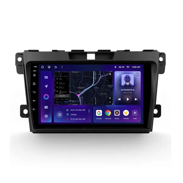 Navigatie Auto MOSS M3 Mazda CX-7 2009-2012 4+32GB 9" QLED Octa-core 2Ghz, Android 4G Bluetooth 5.1 DSP