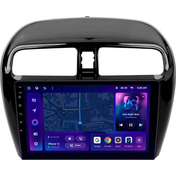 Navigatie Auto MOSS M3 Mitsubishi Mirage 2012-2023 4+32GB 9" QLED Octa-core 2Ghz, Android 4G Bluetooth 5.1 DSP