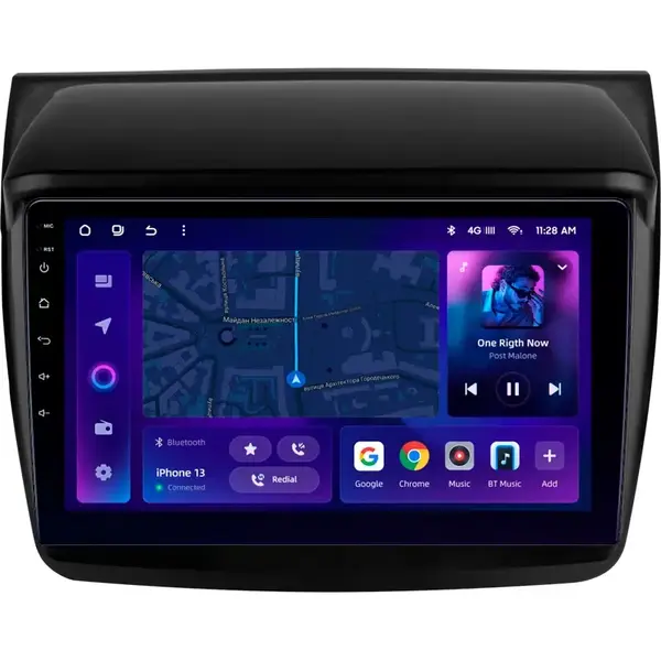 Navigatie Auto MOSS M3 Mitsubishi Pajero Sport 2 2008-2016 4+32GB 9" QLED Octa-core 2Ghz, Android 4G Bluetooth 5.1 DSP