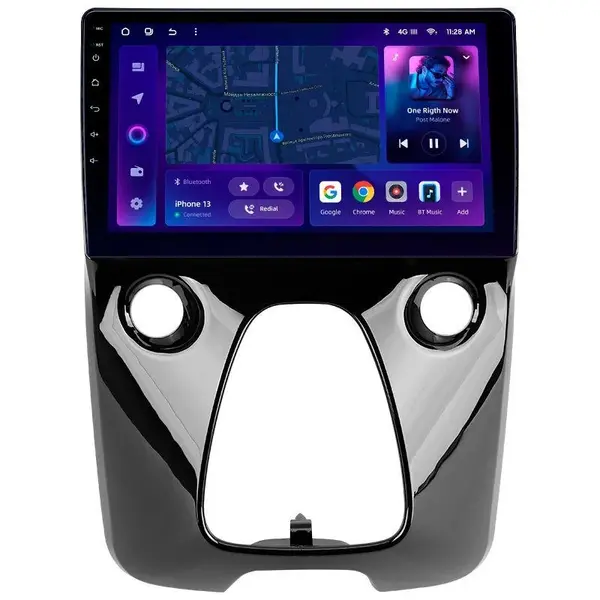Navigatie Auto MOSS M3 Peugeot 108 2014-2021 4+32GB 10" QLED Octa-core 2Ghz, Android 4G Bluetooth 5.1 DSP