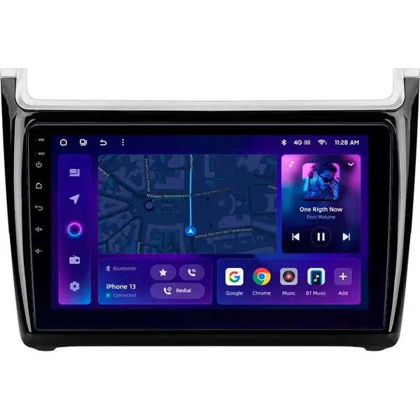 Navigatie Auto MOSS M3 Volkswagen Polo 5 2008-2020 4+32GB 9" QLED Octa-core 2Ghz, Android 4G Bluetooth 5.1 DSP