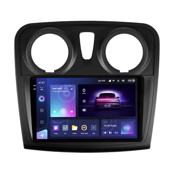 Navigatie Auto Teyes CC3 2K 360 Dacia Logan 2 2012-2016 6+128GB 9.5 QLED Octa-core 2Ghz Android 4G Bluetooth 5.1 DSP