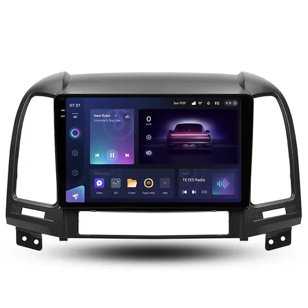 Navigatie Auto Teyes CC3 2K 360 Hyundai Santa Fe 2 2007-2012 6+128GB 9.5 QLED Octa-core 2Ghz Android 4G Bluetooth 5.1 DSP