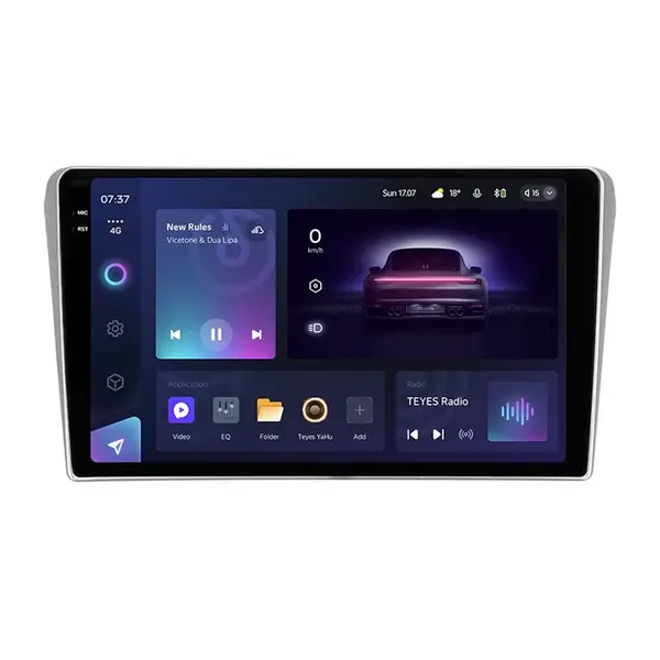 Navigatie Auto Teyes CC3 2K 360 Toyota Avensis 2 2003-2009 6+128GB 9.5 QLED Octa-core 2Ghz, Android 4G Bluetooth 5.1 DSP