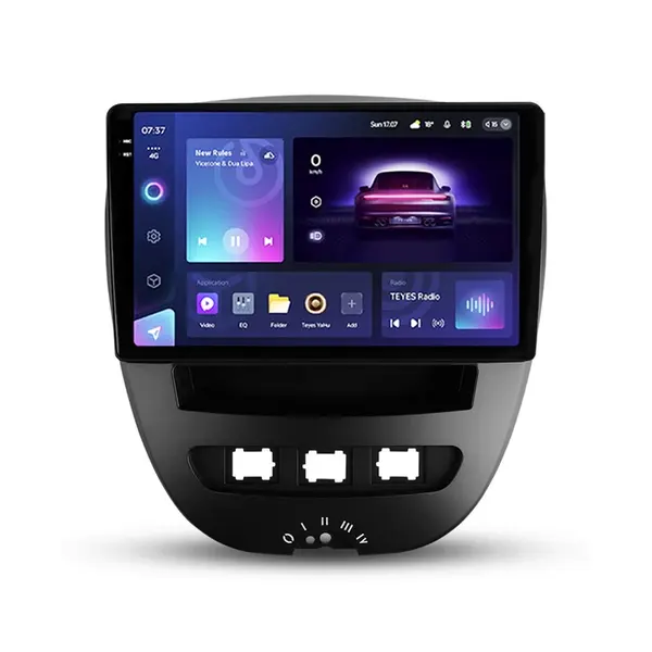 Navigatie Auto Teyes CC3 2K 360 Toyota Aygo 2005-2014 6+128GB 10.36 QLED Octa-core 2Ghz, Android 4G Bluetooth 5.1 DSP