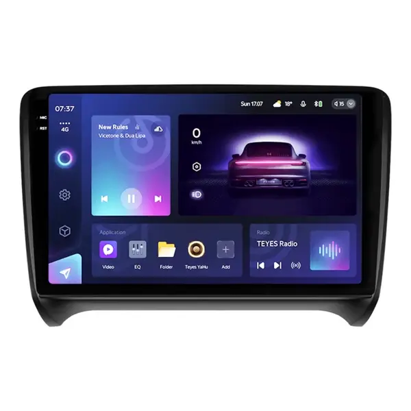 Navigatie Auto Teyes CC3 2K Audi TT 8J 2006-2014 6+128GB 9.5" QLED Octa-core 2Ghz, Android 4G Bluetooth 5.1 DSP