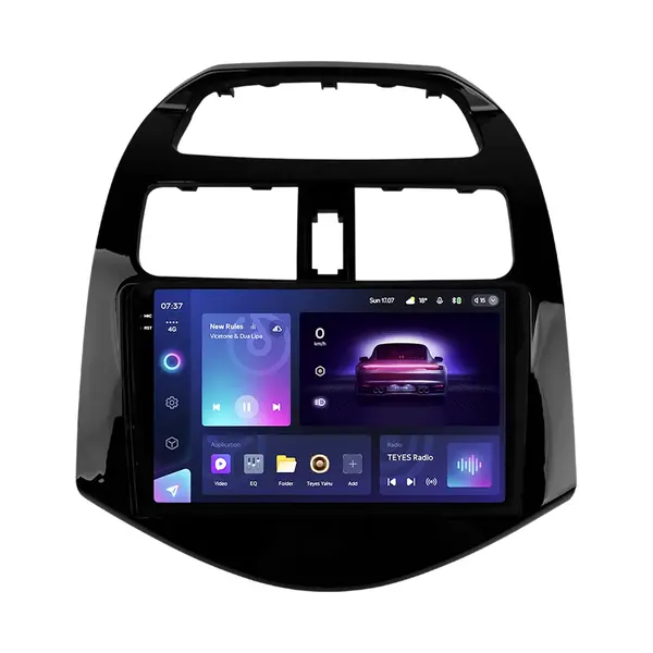 Navigatie Auto Teyes CC3 2K Chevrolet Spark M300 2009-2016 6+128GB 9.5" QLED Octa-core 2Ghz, Android 4G Bluetooth 5.1 DSP