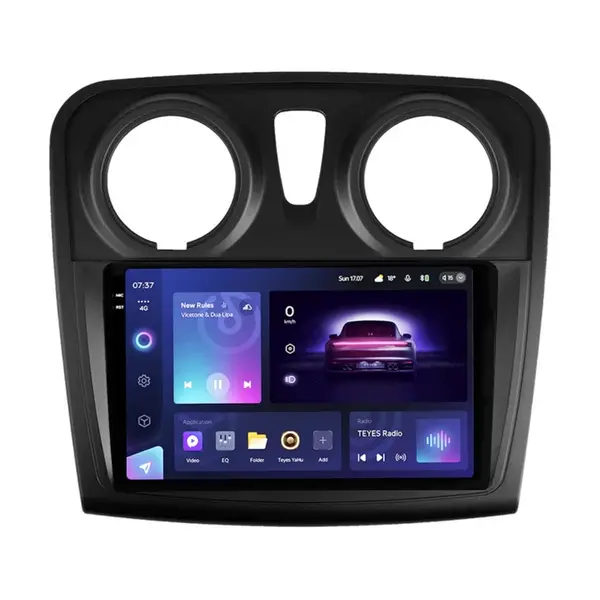 Navigatie Auto Teyes CC3 2K Dacia Logan 2 2012-2016 4+64GB 9.5" QLED Octa-core 2Ghz Android 4G Bluetooth 5.1 DSP