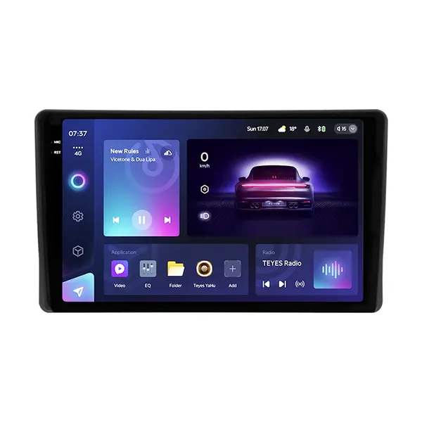 Navigatie Auto Teyes CC3 2K Fiat Panda 2003-2012 4+64GB 9.5" QLED Octa-core 2Ghz, Android 4G Bluetooth 5.1 DSP