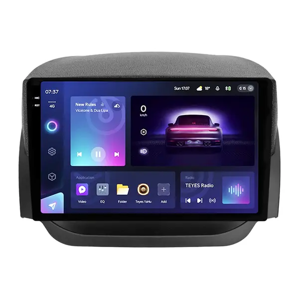 Navigatie Auto Teyes CC3 2K Ford EcoSport 2014-2023 4+64GB 9.5 QLED Octa-core 2Ghz, Android 4G Bluetooth 5.1 DSP