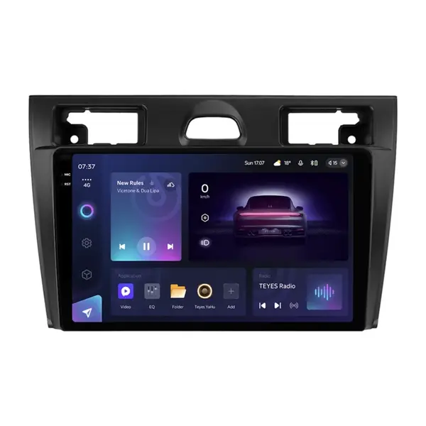 Navigatie Auto Teyes CC3 2K Ford Fiesta 5 2002-2008 4+32GB 9.5" QLED Octa-core 2Ghz Android 4G Bluetooth 5.1 DSP