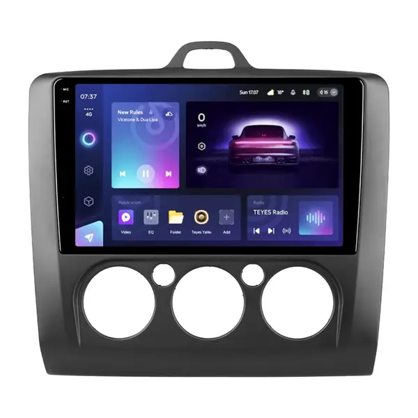 Navigatie Auto Teyes CC3 2K Ford Focus 2 2005-2010 4+64GB 9.5" QLED Octa-core 2Ghz, Android 4G Bluetooth 5.1 DSP