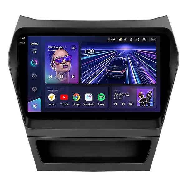 Navigatie Auto Teyes CC3 2K Hyundai Santa Fe 3 2013-2018 6+128GB 9.5" QLED Octa-core 2Ghz Android 4G Bluetooth 5.1 DSP