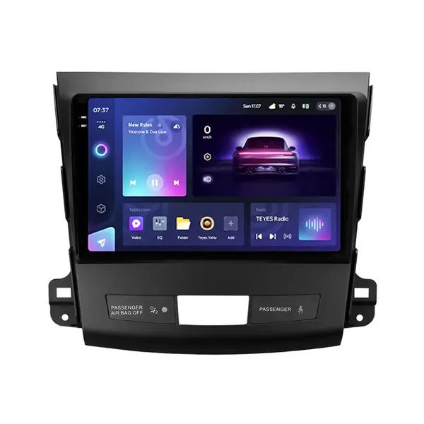 Navigatie Auto Teyes CC3 2K Mitsubishi Outlander 2 2007-2013 4+32GB 9.5" QLED Octa-core 2Ghz Android 4G Bluetooth 5.1 DSP