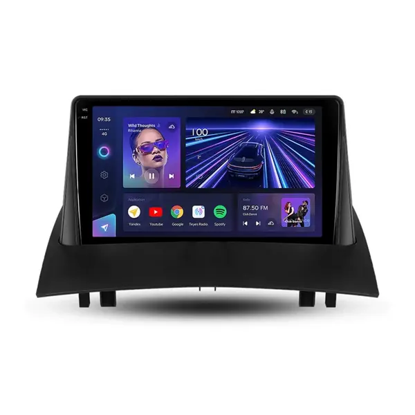 Navigatie Auto Teyes CC3 2K Renault Megane 2 2002-2009 4+32GB 9.5" QLED Octa-core 2Ghz Android 4G Bluetooth 5.1 DSP