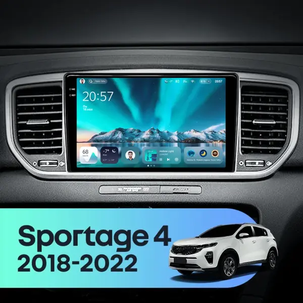 Navigatie Auto Teyes CC4 Kia Sportage 4 2018-2020 6+128GB 9.5" QLED Octa-core 2.7Ghz, Android 4G Bluetooth 5.1 DSP
