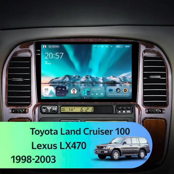 Navigatie Auto Teyes CC4 Lexus LX 1998-2008 6+128GB 9.5" QLED Octa-core 2.7Ghz, Android 4G Bluetooth 5.1 DSP