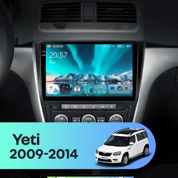Navigatie Auto Teyes CC4 Skoda Yeti 2009-2014 6+64GB 10.36" QLED Octa-core 2.7Ghz, Android 4G Bluetooth 5.1 DSP