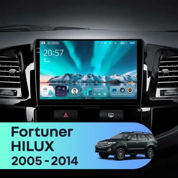 Navigatie Auto Teyes CC4 Toyota Hilux 2005-2015 6+64GB 9.5" QLED Octa-core 2.7Ghz, Android 4G Bluetooth 5.1 DSP
